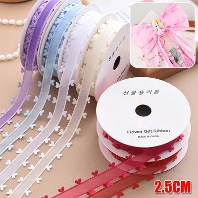 2,5 cm breites Herz Weiches Band Langlebig Doppelseitig Romantisches Accessoire Premium Bunt Leicht DIY Exquisit 20 Yard