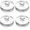 4pcs Glass Fermentation Weights for Wide-Mouth Mason Jars,Pickling Stones for Kimchi, Sauerkraut,Vegetable Fermentation &Canning