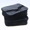 30-Slot Nail Polish Storage Bag, Black Gray Portable Hand-Held Large Cosmetic Bag, Holds Up To 30 Bottlessmall Clear Nail Polish