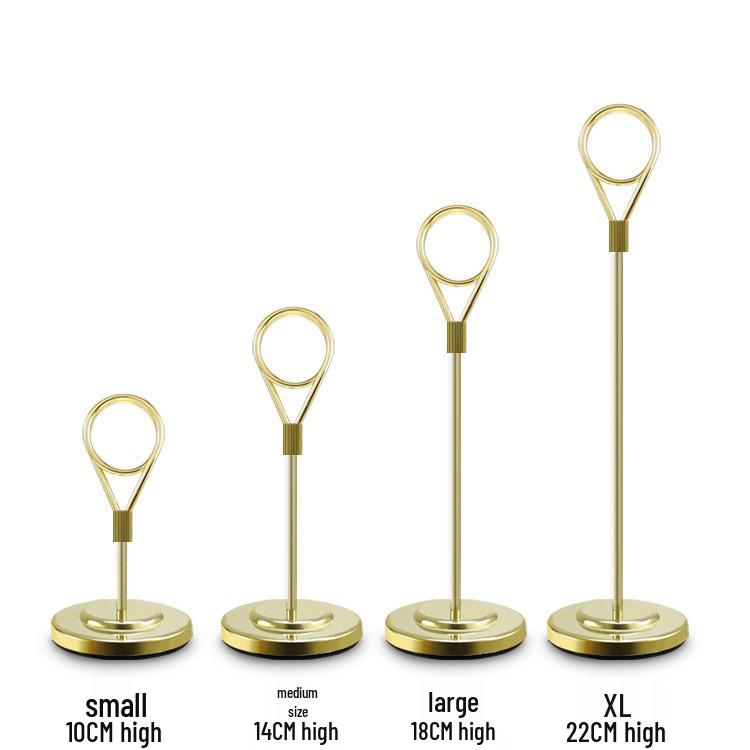 Desktop Memo Clip & Business Card Holder - Photo & Postcard Stand Tray Ornament.