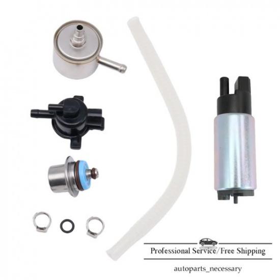 Fuel Pump W/Regulator, Housing&Fuel Filter Fit For 01-07 Harley Davidson Fat Boy