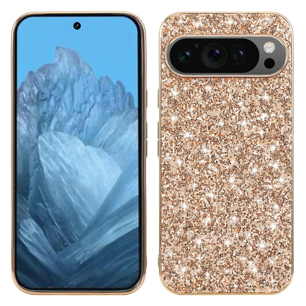 For Google Pixel 10/10 Pro Case TPU + PC Sparkling Glitter Phone Back Cover