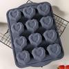 Heart Shaped Silicone Muffin Pan, 12 Cups Silicone Molds For Valentine'S Day Baking Muffins, Cupcakes, Tartlets, Egg Bites