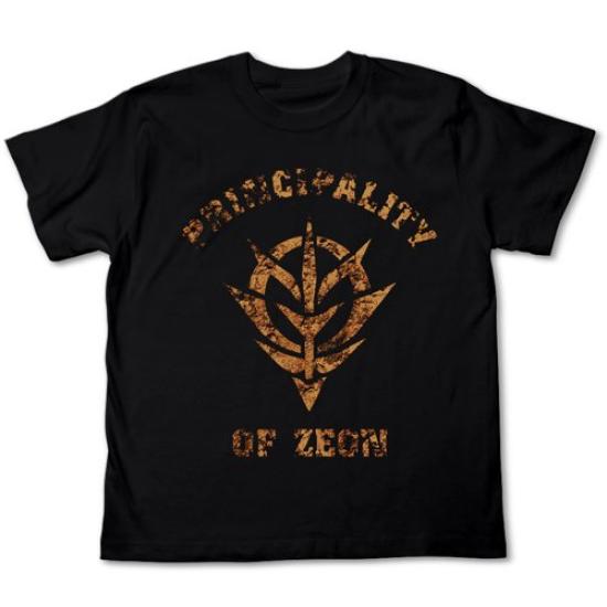 

COSPA Gundam Zeon faded print T-shirt BLACK M size