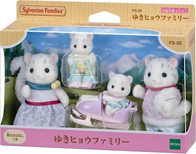 Família Leopardo das Neves Sylvanian Families FS-55 Calico Critters Epoch Japão