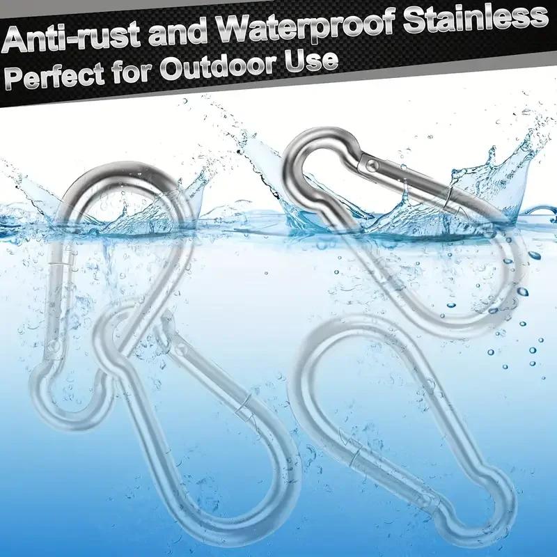 1-100pcs Mini Carabiner Keychain Alluminum Alloy D-ring Buckle Spring Carabiner Snap Hook Clip Keychains Outdoor Camping Tool