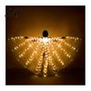 LED Belly Dance Wings Light Up for Adults Kids Glowing Halloween Costume Performance Props Colorful with Lights Luminous Foldable Stage Shows
