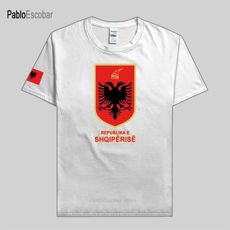 Albánie Kickbox Muay Thai MMA UFC Tričko Grafické Země Státní Vlajka Retro Vintage Symbol Znak Potisk Pánské Dámské Unisex Krátký Rukáv Kulatý Výstřih