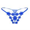 Flower Embroidery Sexy Thong Women's Low-rise Sexy Panties Hollow Temptation Hot T-pants 2170