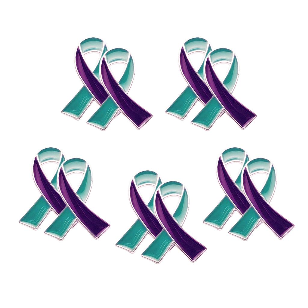 Trendigt Bandrosettmärke Utsökt Tvåfärgat Band Lapel Pin Trendigt Brosch för Modeentusiaster