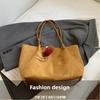 New Suede Commuter Large Capacity Tote Bag 2025 Women's Casual Simple Versatile Ins Shoulder Bag