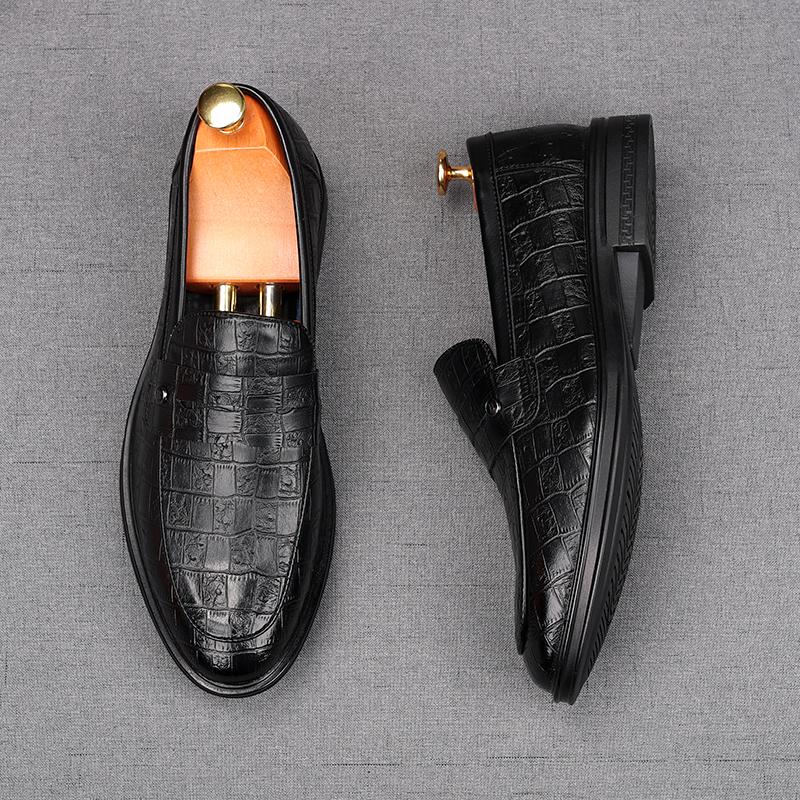 Fashion Fashion Penny Loafers Men's Black Brown Patent Leather Oxford Flats Casual Shoes Male Homecoming Wedding Dress Zapatillas Hombre