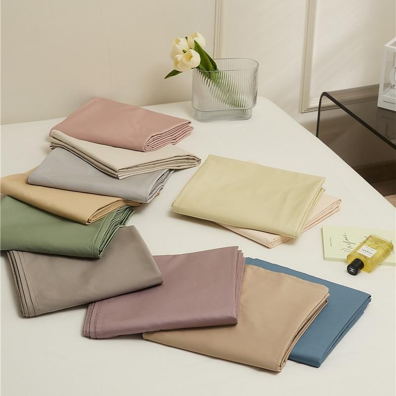 Nordic 100% Cotton Solid Color Duvet Cover or Sheet or Flat Bed Cover Simple Bedding Set Pillowcase Bedclothes Bedding
