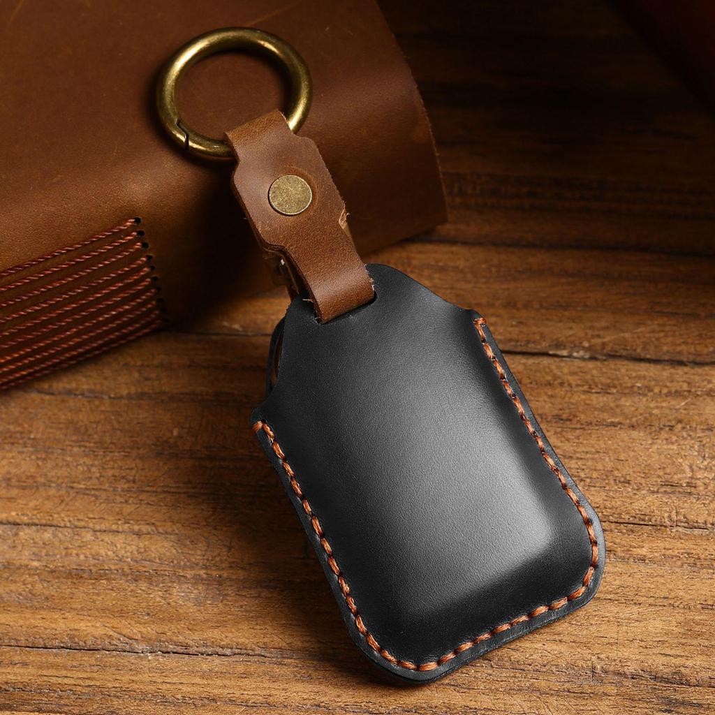 Genuine Leather Key Cover for Honda Civic & Accord - Full Wrap Cowhide Protection