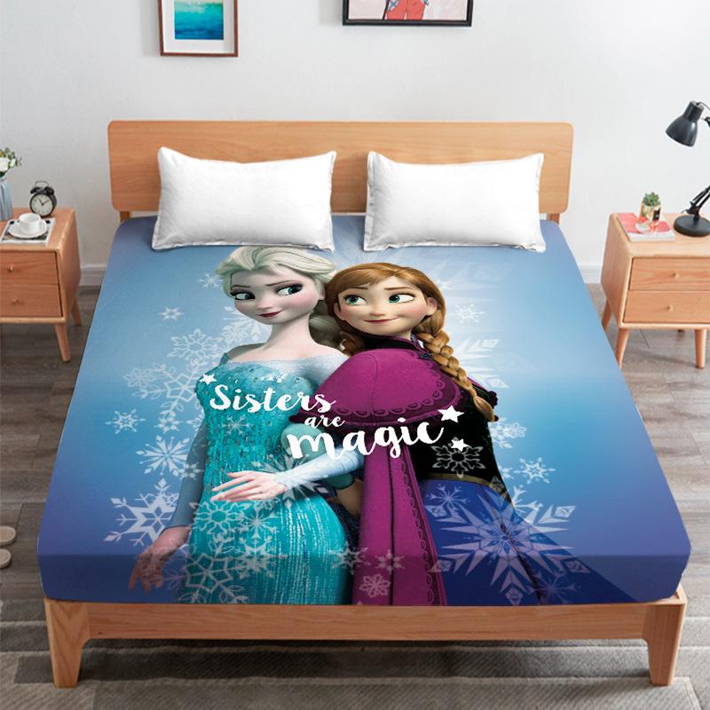 Elsa Princess Children's Bed Cover for Student Dorm Mattress