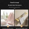 Brushed Gold Punch-Free Bathroom Towel Bar