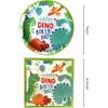 Watercolor Dinosaur Birthday Party Supplies, 20 Plates and 20 Napkin, for Dinosaur Theme Birthday Party Decoration for Boys Kids