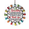 Friendship Lasting Pendant, Christmas Charm, Acrylic Pendant 2D