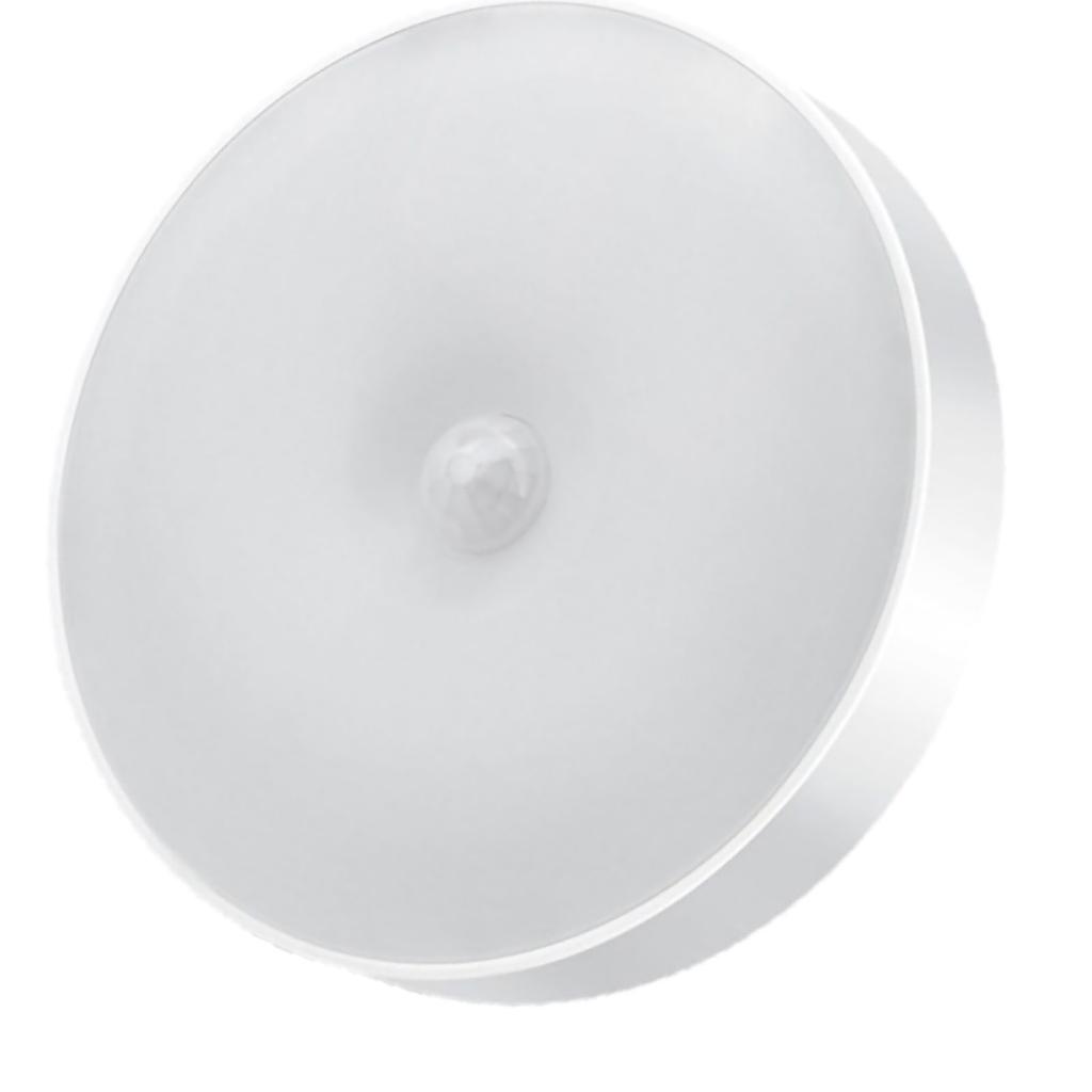 Round LED Night Light Lamp White Warm USB Rechargeable Wall Mount for Bedroom Kids Room Hallway