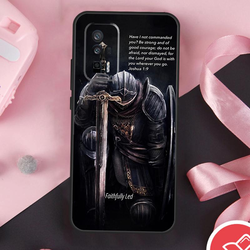 Christian Templar Knights Case For Xiaomi 15 Ultra Mi 13 14 11T 12T 13T 14T Pro POCO X7 Pro X3 X5 X6 F5 F6 F7 Cover