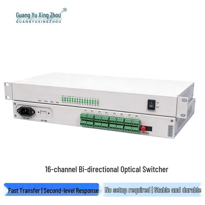 GY-16KS 16-Channel Bidirectional Fiber Optic Transceiver