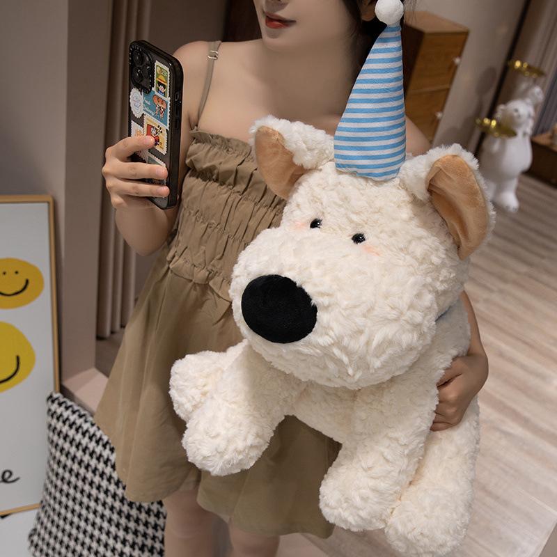 Cute Puppy West Highland Doll Plush Toy Puppy Dog Doll Children's Ragdoll Girl Birthday Gift
