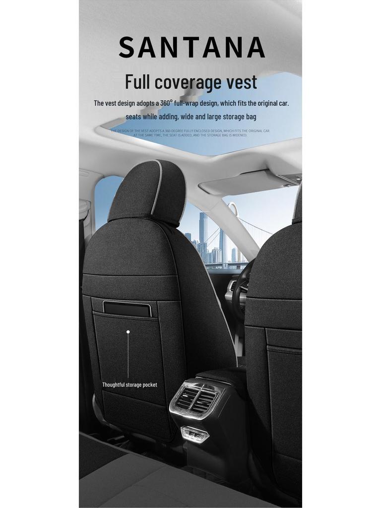 Tayron Model Universal Car Seat Cushion: 4-Season Full Surround Cover