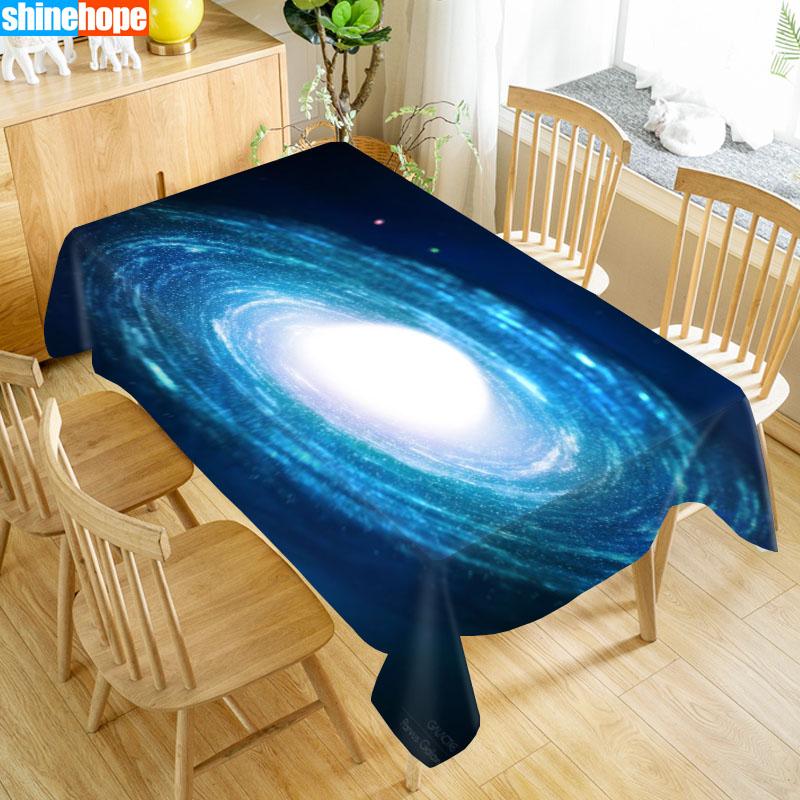 Galaxy Tafelkleed Oxford Print Waterdicht Oliebestendig Huis Rechthoekig Feest Tafelkleed 100X140cm/140X250cm 100x140cm
