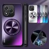 Magnetic Case For Honor 400 Pro Matte Shockproof 360° Rotating Ring Holder Cover For Honor 400 Lite ABR-NX1 Hard Bumper Shell