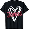 Retro Jonas Heart Love Aesthetic Gift for Men Women T-Shirt