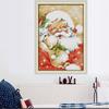 Needlecrafts Stamped Stitch Pre-Printed Pattern Embroidery Kit Santa Claus