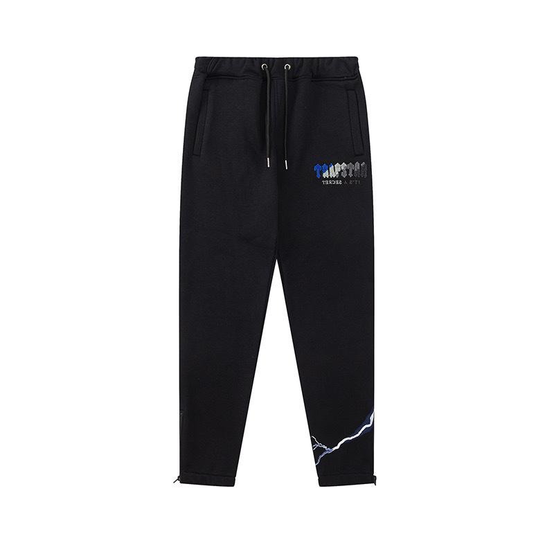 Neuer Blitz Kapuzenpullover bestickter Fleece-Kapuzenpullover Hose Sport- und Freizeitanzug