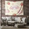 Sanrio Characters Tapestry Cute Cartoon Wall Hanging for Bedroom Living Room Dorm Home Decor Aesthetic Gift