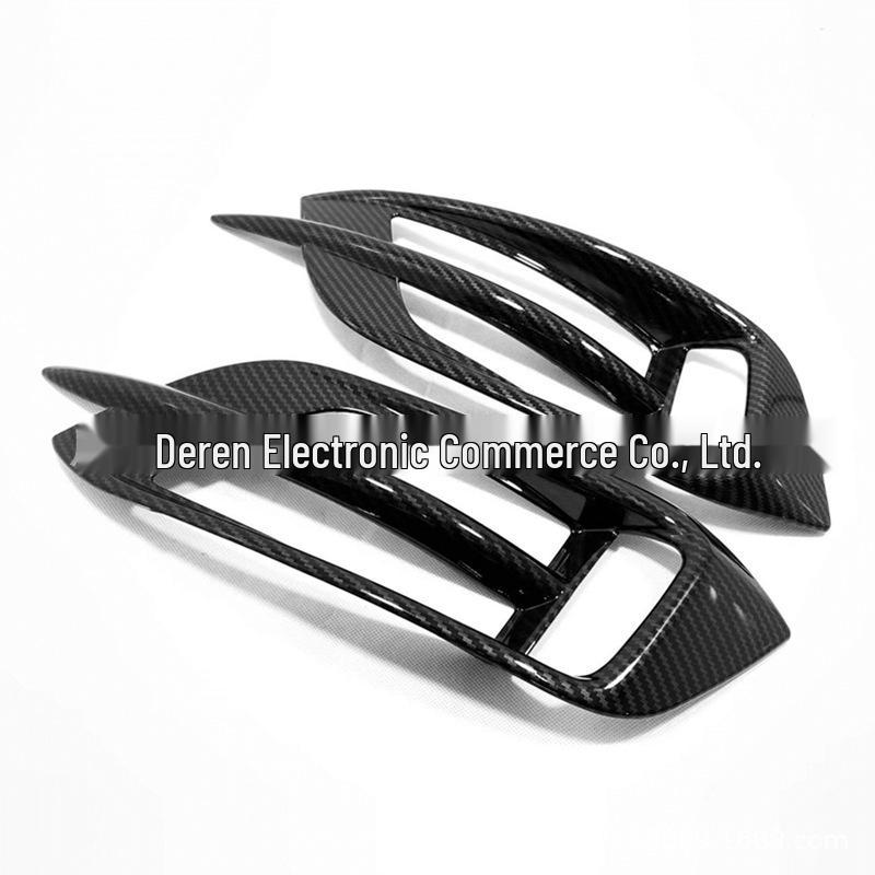 Carbon Fiber Pattern Rear Fog Light Frame for 16-19 Honda Civic 10th Gen