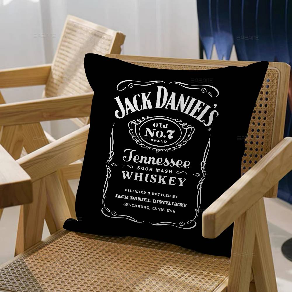 Classic Whiskey Logo J-Jack D-DanielS Pillow Cover Sofa Cushion Cover Home Room Decoration Children Gift