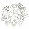 100Pieces Decorative Metal Filigree Leaves Mixed Size Leaves Jewelry Making Component Metal Craft Embellishments