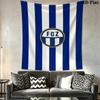 Fc Zrich Wall Tapestry Aesthetic Wall Hanging Printed Fabric Blanket Decorative Tapestries for Bedroom Living Room Home Decor