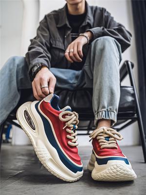 New Four Seasons Leisure Sports Leather Men's Daddy Shoes Fashion Comfortable Sports Leisure Shoes