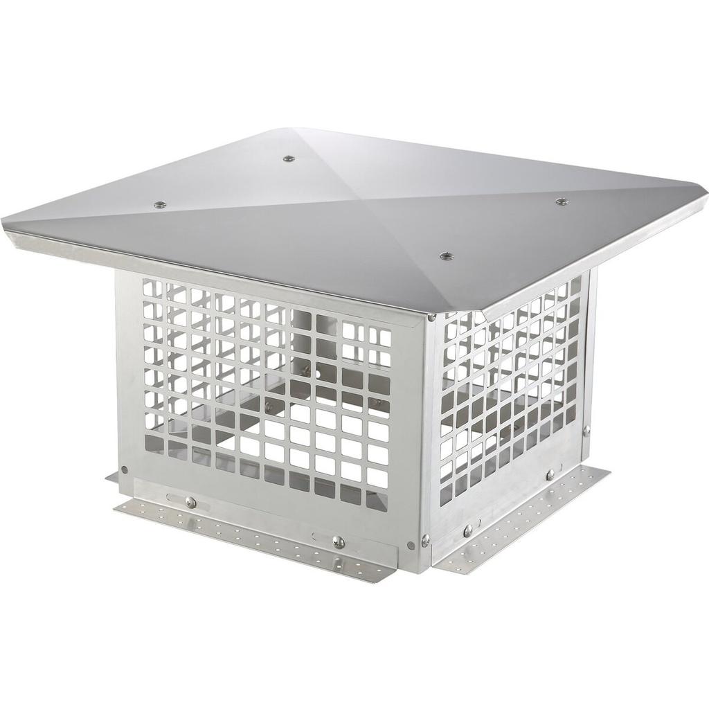 Chimney Cap 304.8 x 304.8mm, 304 Stainless Steel Fireplace Chimney Cover, Not Easily Toppled & Practical Accessories & Easy Installation, Fits Mesh