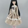Khaki Weiß Spitze Mode Lolita Puppe Kleid Für Barbie Puppe Outfits Kleidung Für 1/6 BJD Puppe Party Kleid Spielzeug Für kinder