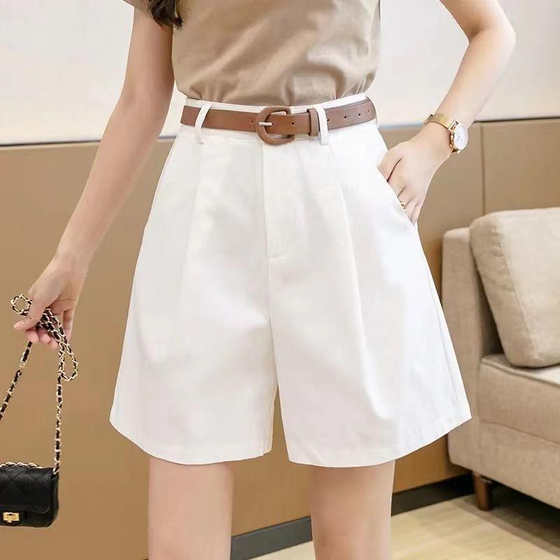 

Женские летние тонкие шорты цвета хаки с высокой талией, тонкие, свободные, с широкими штанинами 4XL