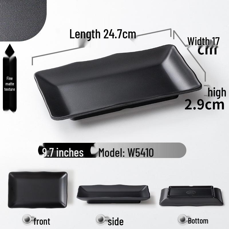 A5 Melamine Rectangular BBQ & Hot Pot Side Dish Plate