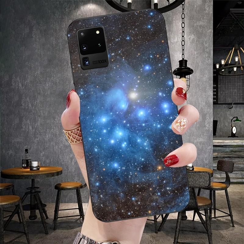 Sky Star Universe Plane Phone Case For Samsung Galaxy S6 S7 S8 S9 S10 S21 S22 Plus Ultra Soft Black Phone Cover