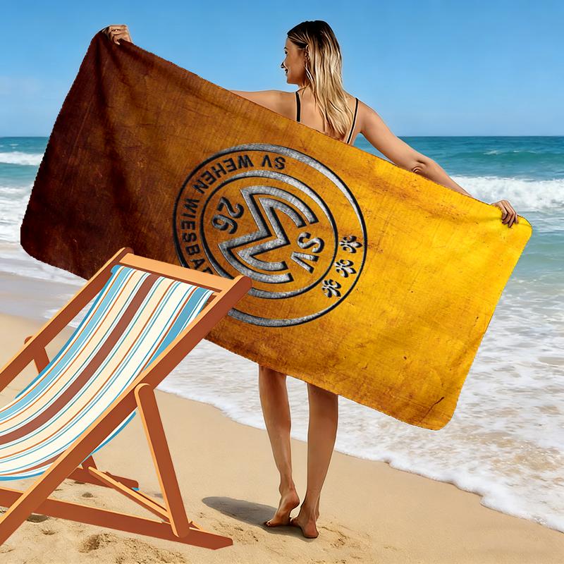 Wehen Wiesbaden Print Beach Towel, Large Soft Quick Dry Towel for Beach Camping Swimming