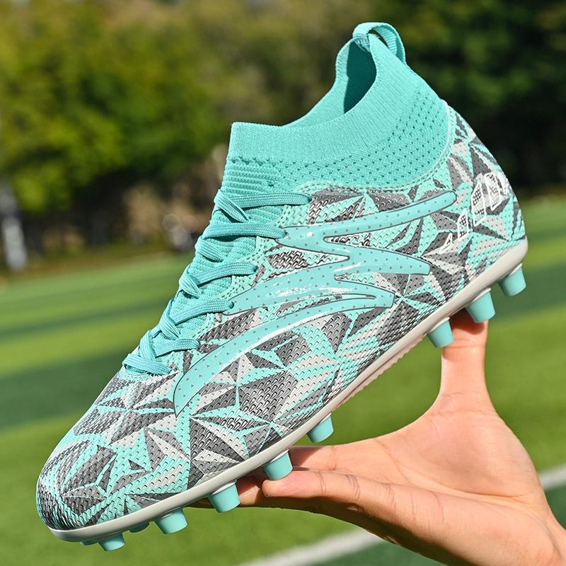 New Mid Cut Football Shoes for Boys Students Short Nails Grass Long Nail Training Sports Shoes Soccer Cleat Boots