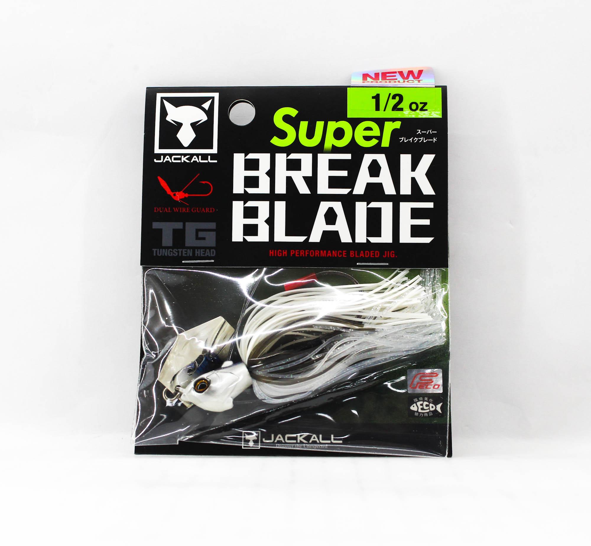 

Jackall Super Break B 1/2 oz Sinking Lure Super White (1882)