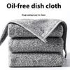 5PCS Cleaning Cloth Fiber Thickened Dishcloths High Absorbent Scouring Kitchen Washing Dish Rags Household Wipe Towels