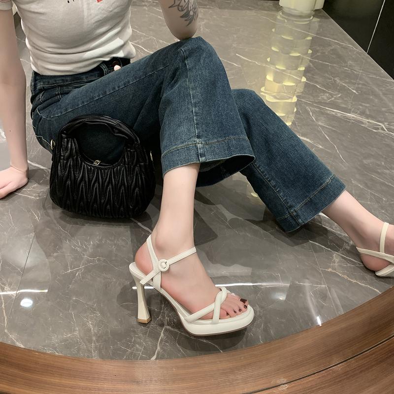 Luxury 2025 Designer Summer Women Sandals Fashion Elegant Open Toe Shoes Ladies Outdoor Party Dress High Heel Sandalias