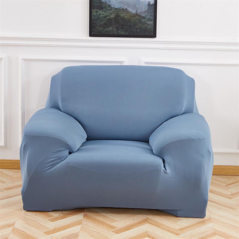 Einfarbige Sofabezüge für Wohnzimmer, Polyester, elastisch, Eckcouch-Schonbezüge, Stuhlschutz, 1/2/3/4-Sitzer