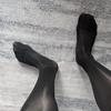 Shaping Elasexy Oil Shiny Business Socks Men Glossy Stockings Tigstic Stockings Mid-Calf Socks